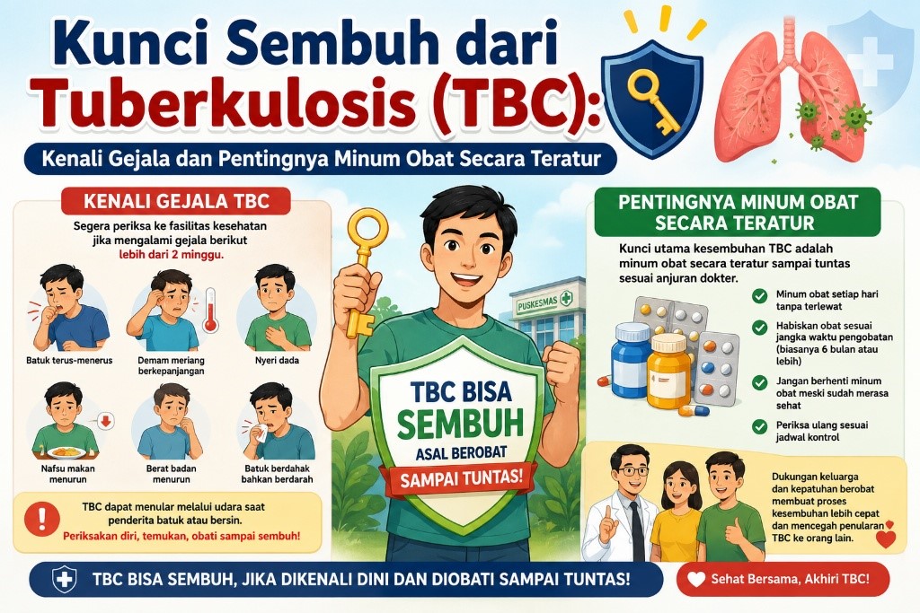 Kunci Sembuh dari Tuberkulosis (TBC): Kenali Gejala dan Pentingnya Minum Obat Secara Teratur